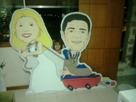 Caricatura em MDF (1,60 x 2,00m)